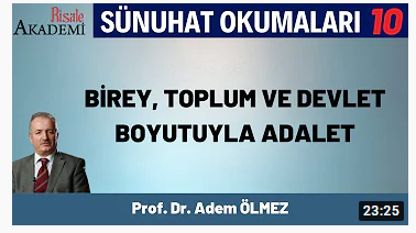 İslam İnancı ve Sosyal Hayat | Prof. Dr. Adem ÖLMEZ Sünûhat Okumaları-9