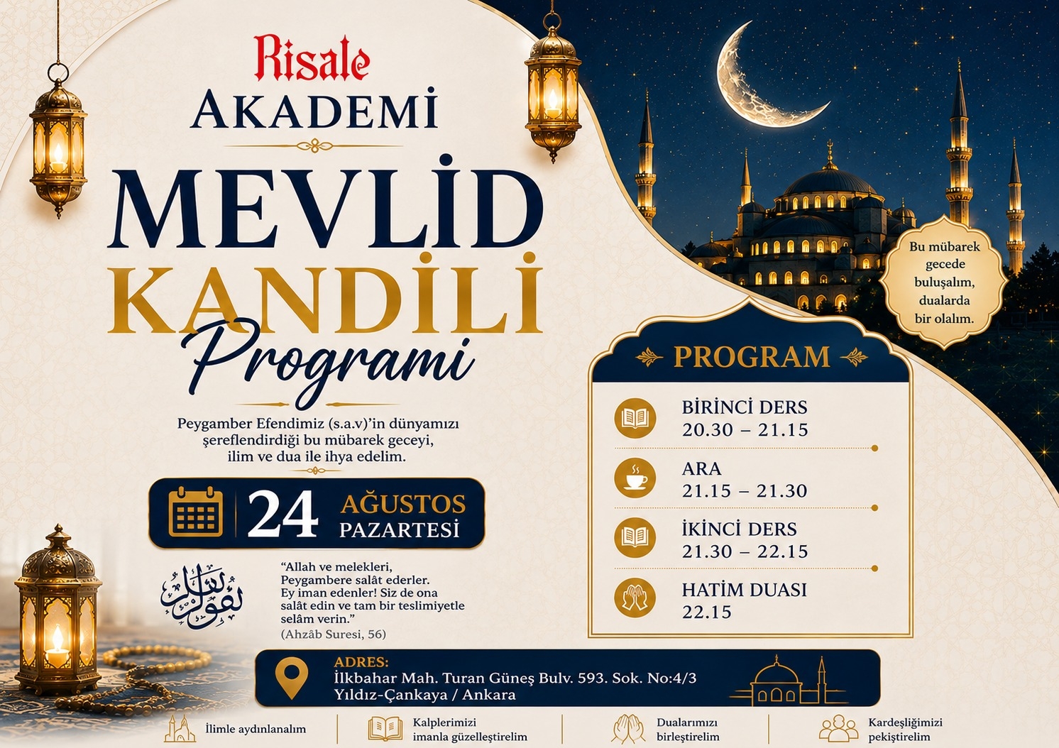 Mevlid Kandili Programı