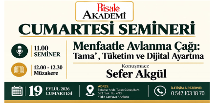 CUMARYESİ SEMİNERİ