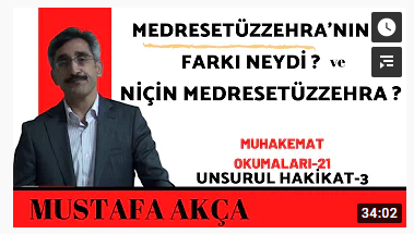 Medresetüzzehra Eğitim Modeli ve Önemi Nedir? Mustafa Akça Muhakemat ...